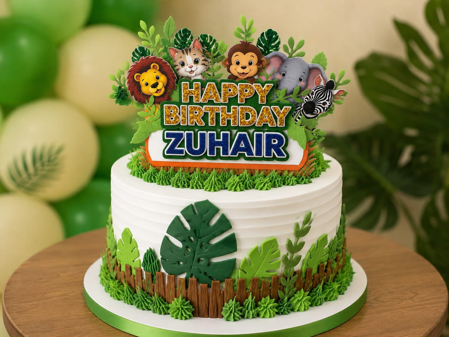 Personalized Cake Topper | Custom Name & Age Cake Topper | Craftingifts