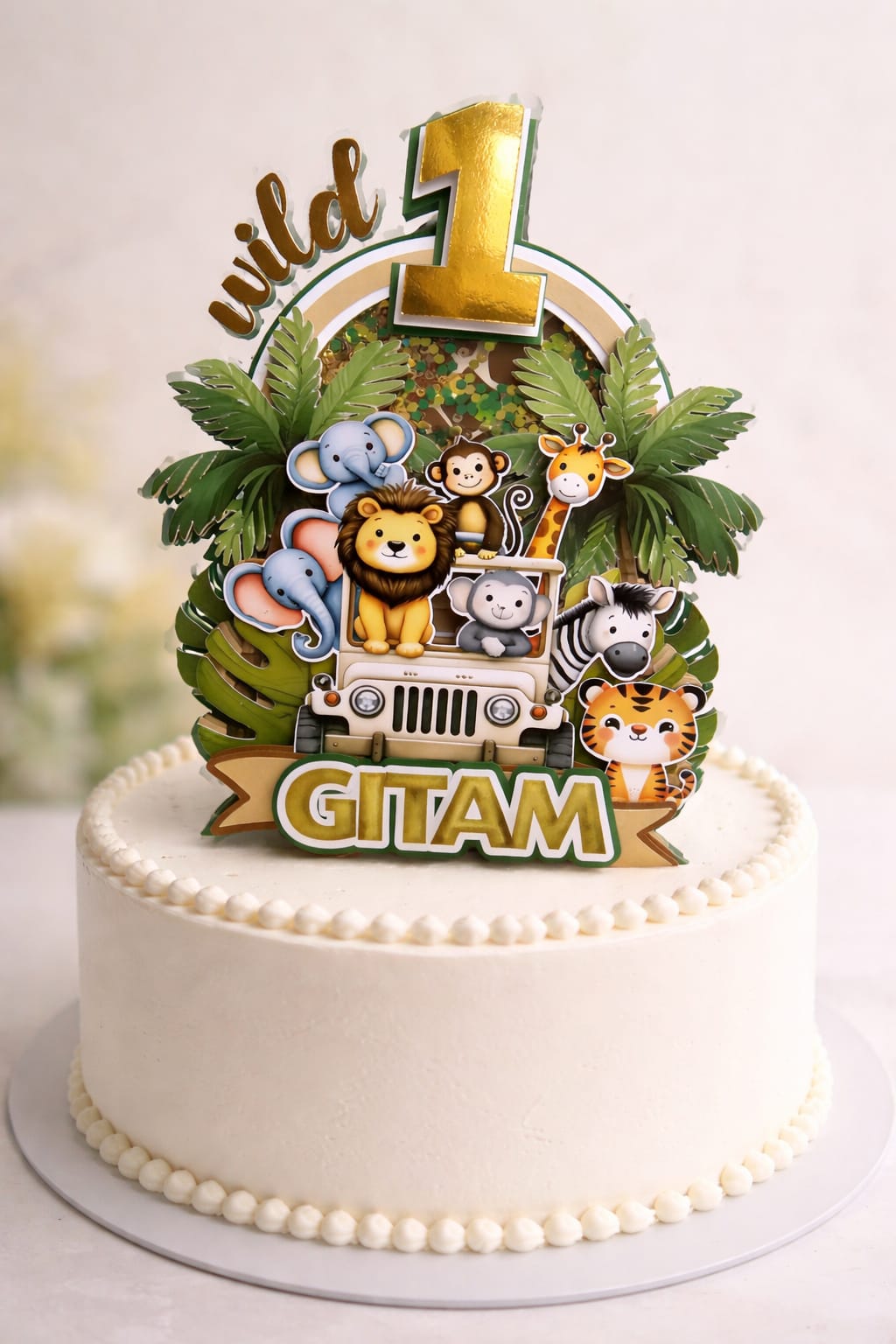 Personalized Cake Topper | Custom Name & Age Cake Topper | Craftingifts