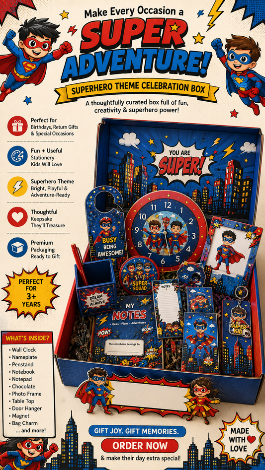 🦸 Superhero Theme Celebration Box