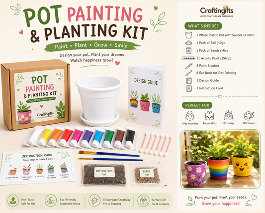 Pot Painting & Planting Kit