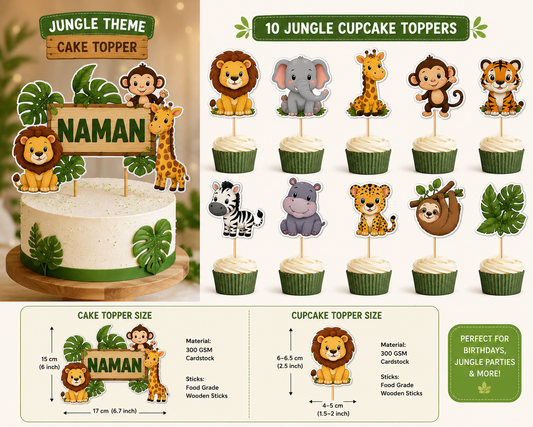 Personalized Cupcake Toppers | Theme-Based Cupcake Decorations | Craftingifts