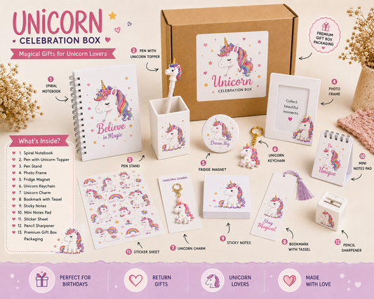 Unicorn Theme Celebration Box