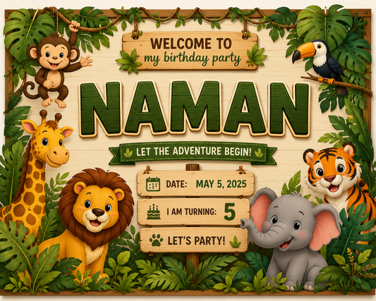 🎉 Personalized Welcome Board